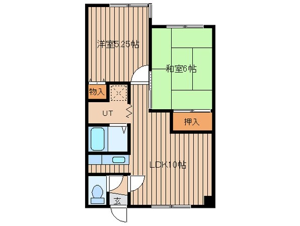 ユニオンハイツＢの物件間取画像